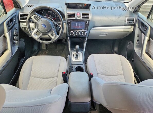 JF2SJAGC1HH468703 2017 SUBARU FORESTER Gray Dashboard view