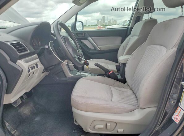 JF2SJAGC2GH432436 2016 SUBARU FORESTER Gray Вид салону спереду