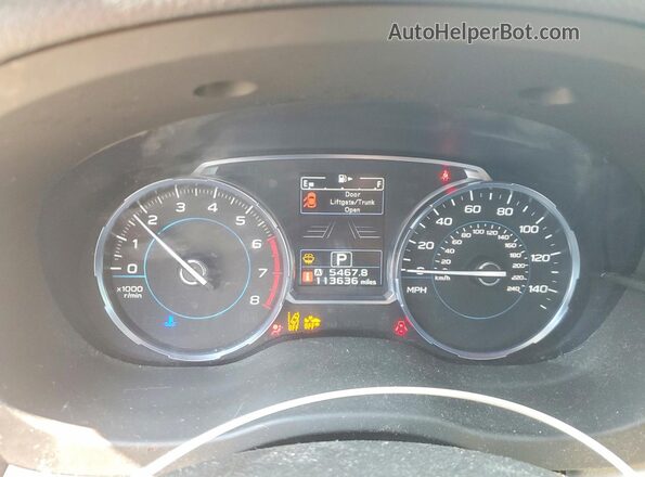 JF2SJAGC2HH529329 2017 SUBARU FORESTER White Вид щитка приладів