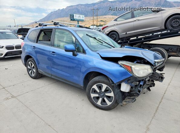 JF2SJAGC3HH521434 2017 SUBARU FORESTER Blue Przód prawy