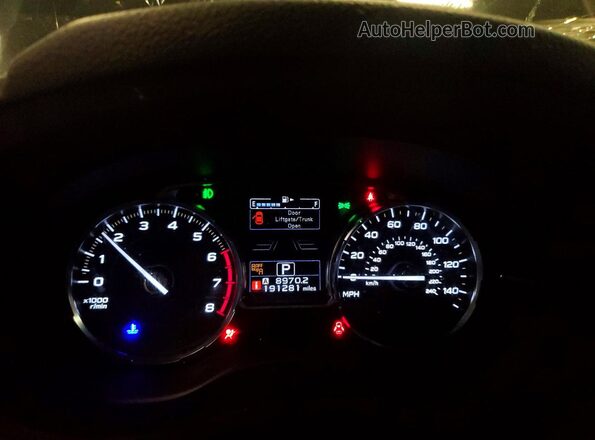 JF2SJAGC3JH486979 2018 SUBARU FORESTER Black Instrument cluster view