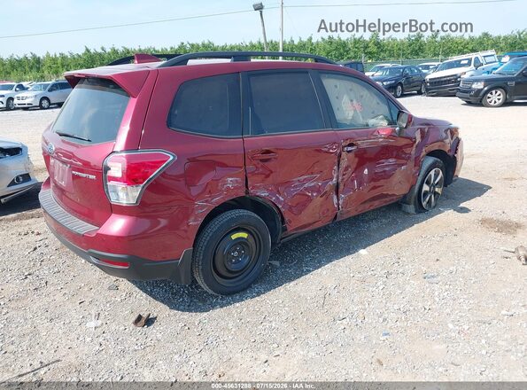 JF2SJAGC3JH570638 2018 SUBARU FORESTER Maroon Задня права чверть