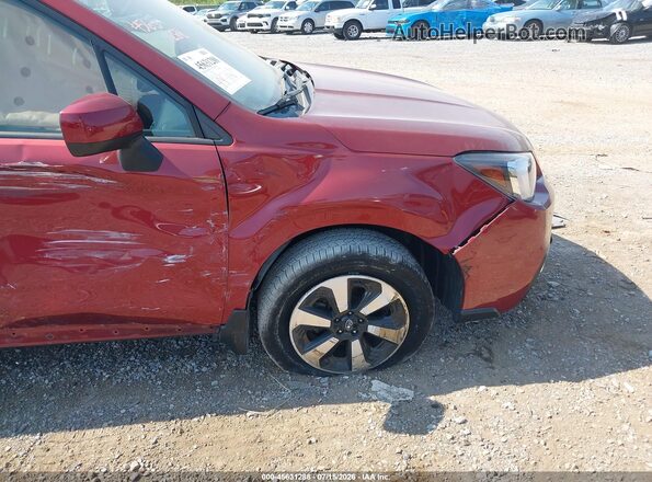 JF2SJAGC3JH570638 2018 SUBARU FORESTER Maroon Вид спереду
