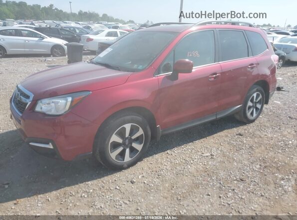 JF2SJAGC3JH570638 2018 SUBARU FORESTER Maroon Передня ліва чверть