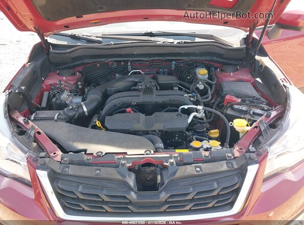 JF2SJAGC3JH570638 2018 SUBARU FORESTER Maroon Вид ззаду