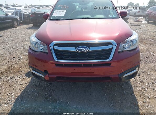JF2SJAGC3JH570638 2018 SUBARU FORESTER Maroon Вид щитка приладів