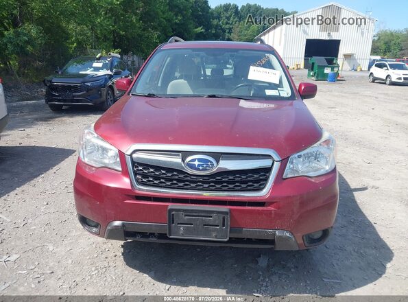 JF2SJAGC4GH541030 2016 SUBARU FORESTER Red Instrument cluster view