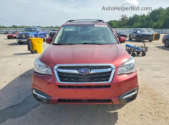 JF2SJAGC4JH575721 2018 SUBARU FORESTER Burgundy Вид спереду