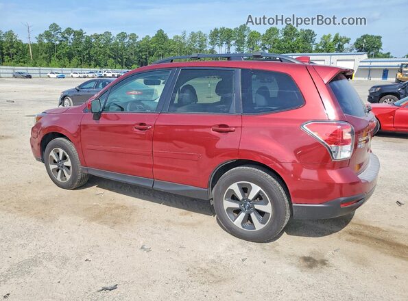 JF2SJAGC4JH575721 2018 SUBARU FORESTER Burgundy Задня ліва чверть