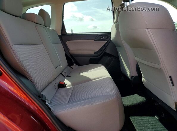 JF2SJAGC4JH575721 2018 SUBARU FORESTER Burgundy Вид задньої частини салону