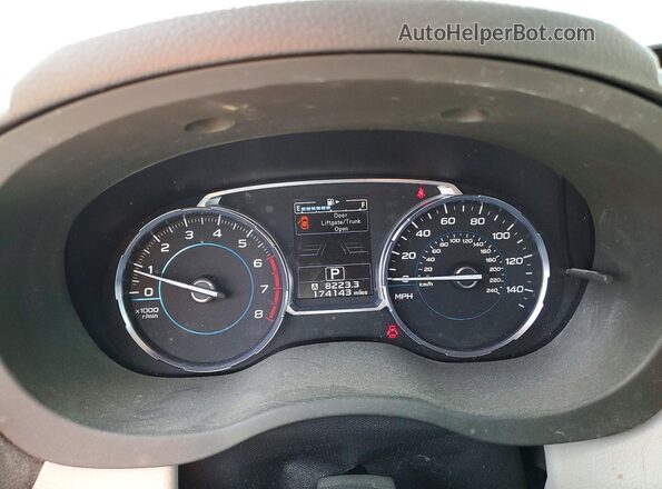 JF2SJAGC5HH571638 2017 SUBARU FORESTER Серый Вид щитка приборов