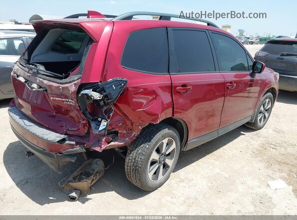 JF2SJAGC6HH567422 2017 SUBARU FORESTER Красный Задняя правая четверть