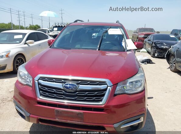 JF2SJAGC6HH567422 2017 SUBARU FORESTER Красный Вид щитка приборов