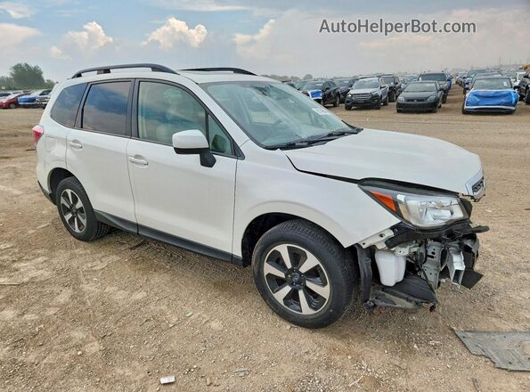 JF2SJAGC6JH477256 2018 SUBARU FORESTER Белый Передняя правая четверть
