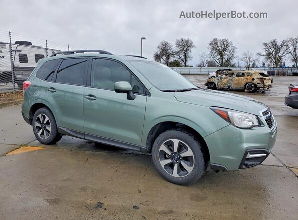 JF2SJAGC6JH480366 2018 SUBARU FORESTER Green Delantero derecho