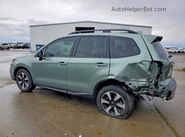 JF2SJAGC6JH480366 2018 SUBARU FORESTER Green Trasero izquierdo