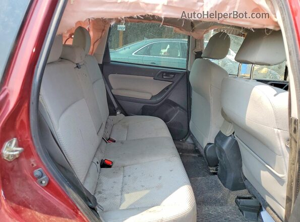JF2SJAGC7JH432293 2018 SUBARU FORESTER Burgundy Rear seats view