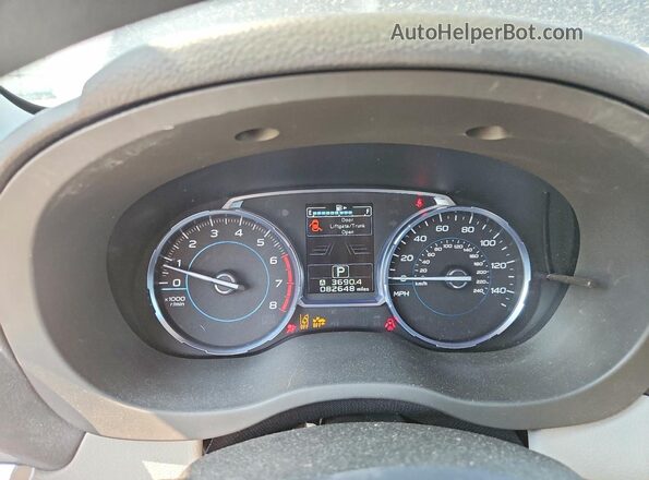 JF2SJAGC8HH517007 2017 SUBARU FORESTER Charcoal Вид щитка приладів