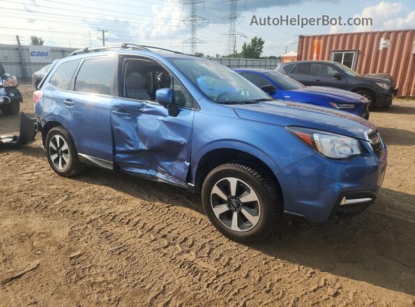 JF2SJAGC8JH544309 2018 SUBARU FORESTER Blue Առջևի աջ