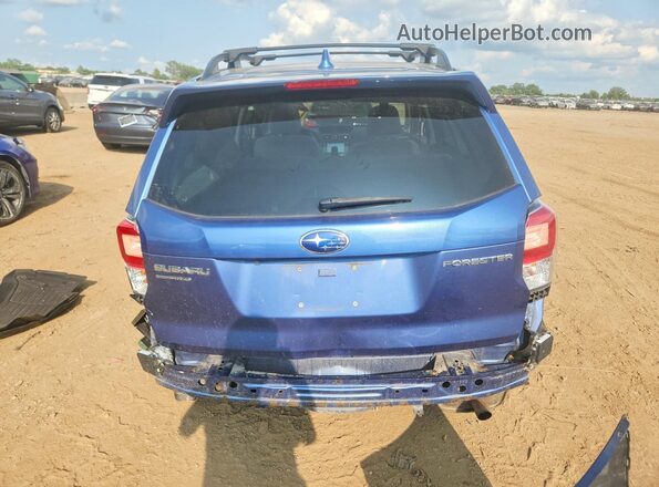 JF2SJAGC8JH544309 2018 SUBARU FORESTER Blue Հետևի տեսք