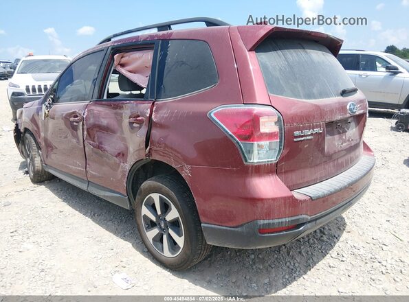 JF2SJAGC9HH553935 2017 SUBARU FORESTER Maroon უკანა მარცხენა
