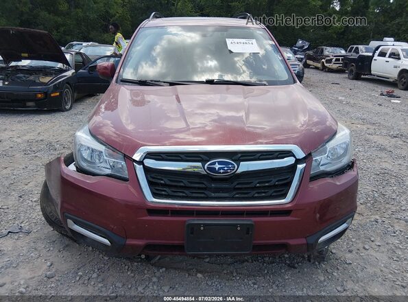 JF2SJAGC9HH553935 2017 SUBARU FORESTER Maroon უკანა სალონის ხედი