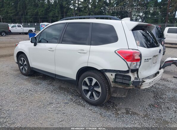 JF2SJAGC9JH476196 2018 SUBARU FORESTER White Trasero izquierdo