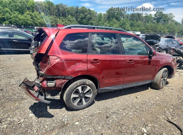 JF2SJAGCXHH468845 2017 SUBARU FORESTER Red უკანა მარჯვენა