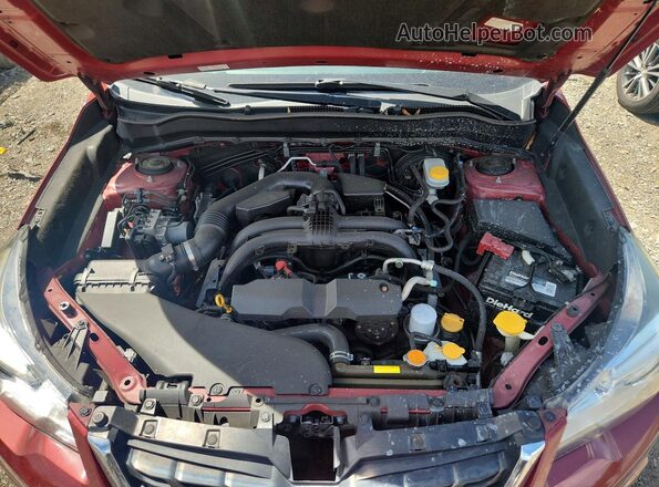 JF2SJAGCXHH468845 2017 SUBARU FORESTER Red ძრავის განყოფილების ხედი