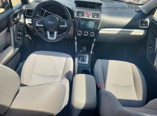 JF2SJAGCXHH468845 2017 SUBARU FORESTER Red წინა პანელის ხედი