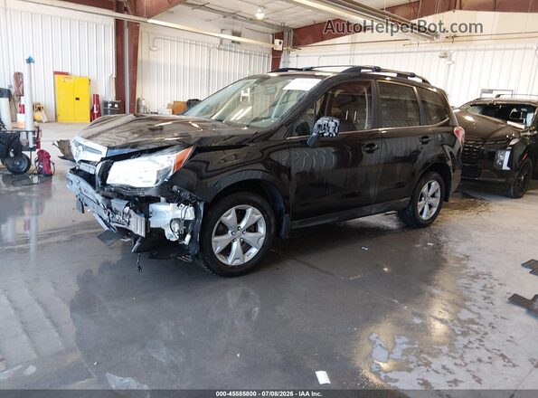 JF2SJAHC1GH480590 2016 SUBARU FORESTER Black Առջևի ձախ երեք քառորդ տեսարան