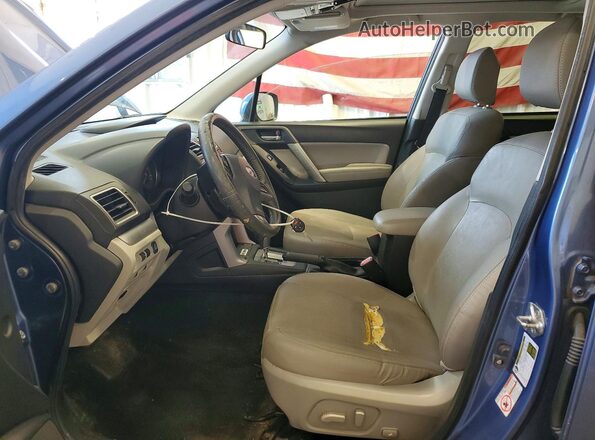 JF2SJAHC2GH427493 2016 SUBARU FORESTER Blue წინა სალონის ხედი