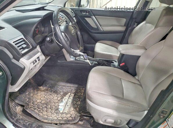 JF2SJAHC2GH553529 2016 SUBARU FORESTER Green წინა სალონის ხედი