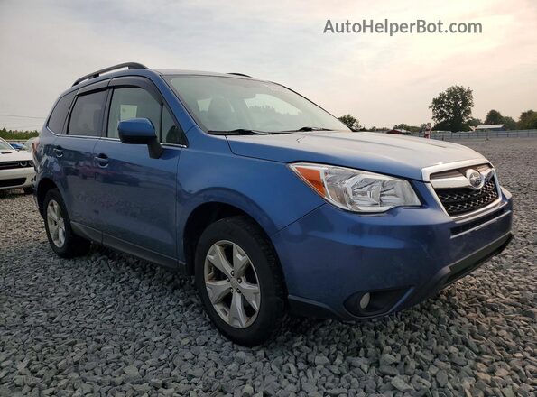 JF2SJAHC9GH413896 2016 SUBARU FORESTER Blue Przód prawy