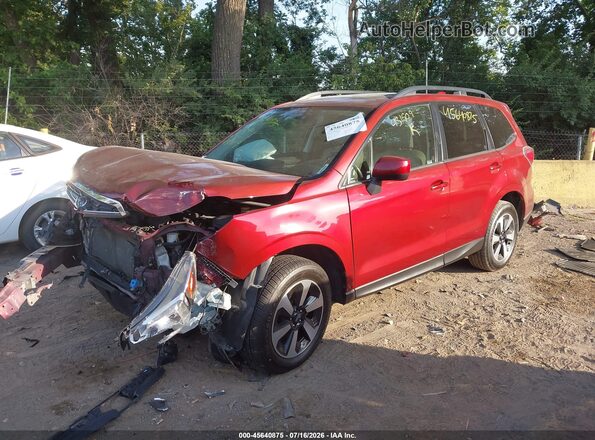 JF2SJAJC0HH431909 2017 SUBARU FORESTER Red Vista tres cuartos delantera izquierda