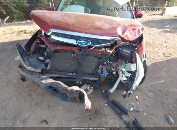 JF2SJAJC0HH431909 2017 SUBARU FORESTER Red Vista interior trasera