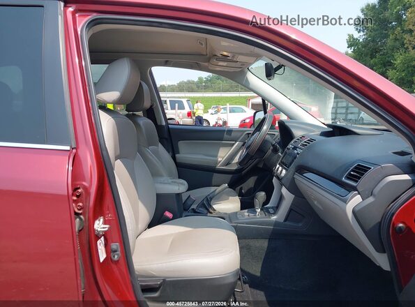 JF2SJAJC1HH506195 2017 SUBARU FORESTER Red Widok wnętrza z przodu