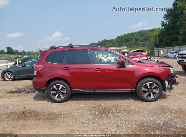 JF2SJAJC1HH506195 2017 SUBARU FORESTER Red Widok wnętrza z tyłu