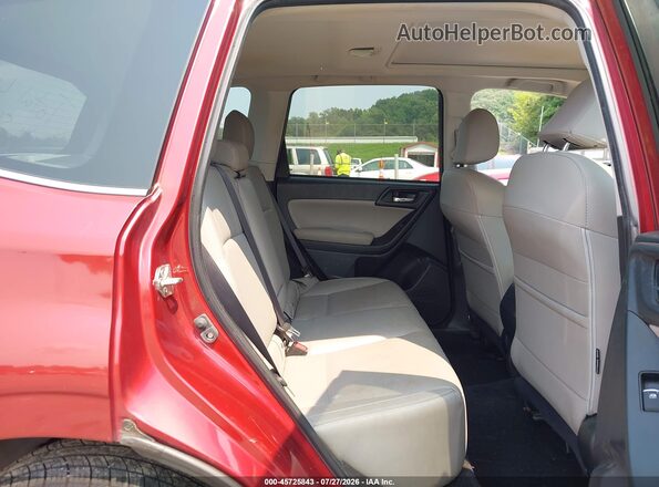 JF2SJAJC1HH506195 2017 SUBARU FORESTER Red Widok naklejki z numerem VIN