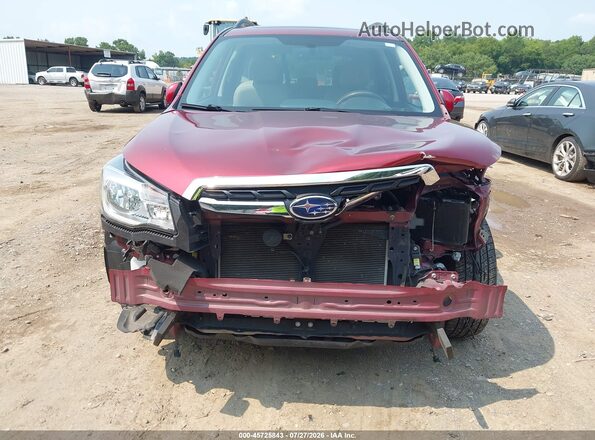 JF2SJAJC1HH506195 2017 SUBARU FORESTER Red Widok z przodu