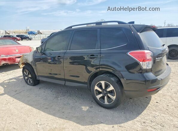 JF2SJAJC2JH577945 2018 SUBARU FORESTER Black Հետևի ձախ