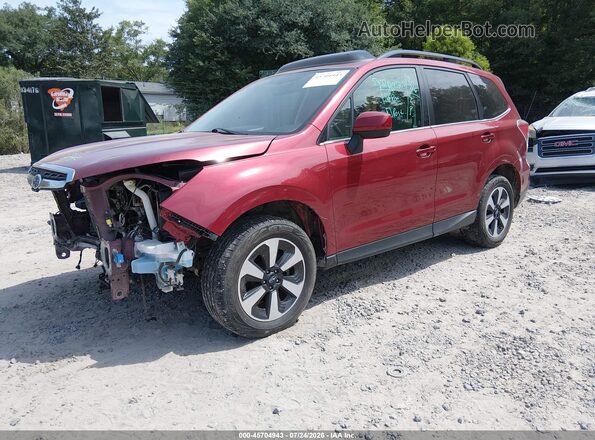 JF2SJAJC2JH609714 2018 SUBARU FORESTER Red Przód lewy