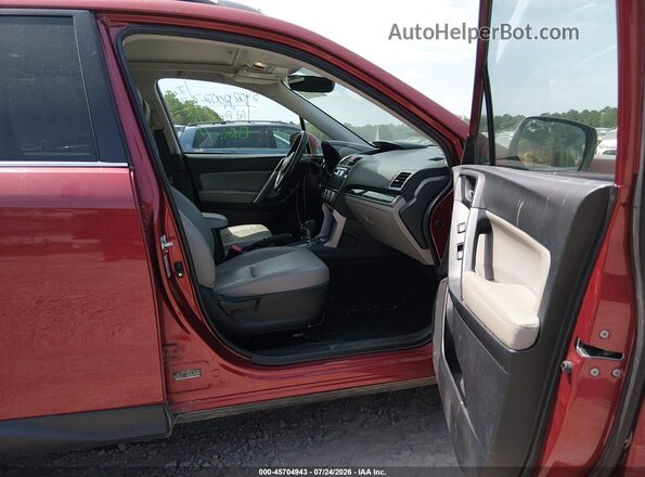 JF2SJAJC2JH609714 2018 SUBARU FORESTER Red Widok wnętrza z przodu