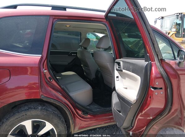 JF2SJAJC2JH609714 2018 SUBARU FORESTER Red Widok naklejki z numerem VIN