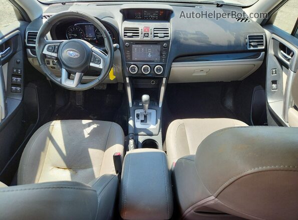 JF2SJAJC3JH445082 2018 SUBARU FORESTER White Dashboard view
