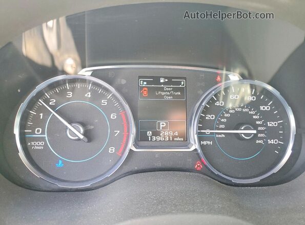 JF2SJAJC4HH465707 2017 SUBARU FORESTER Silver Instrument cluster view