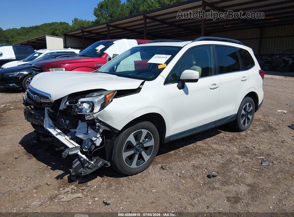 JF2SJAJC4HH548618 2017 SUBARU FORESTER White Vista tres cuartos delantera izquierda