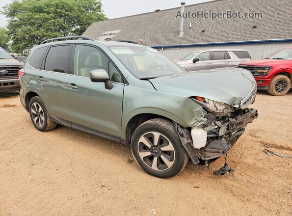 JF2SJAJC5HH460435 2017 SUBARU FORESTER Зеленый Передняя правая четверть