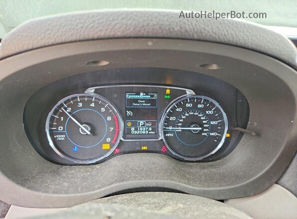 JF2SJAJC5HH460435 2017 SUBARU FORESTER Зеленый Вид щитка приборов