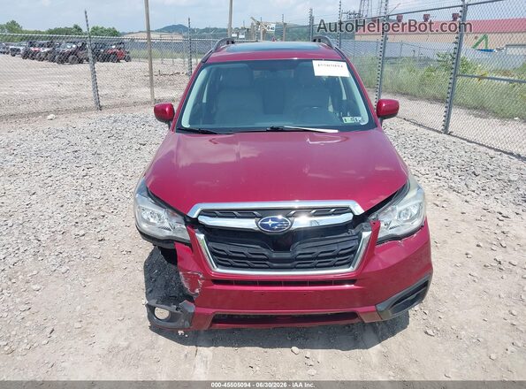 JF2SJAJC6HH401135 2017 SUBARU FORESTER Burgundy Vista interior trasera
